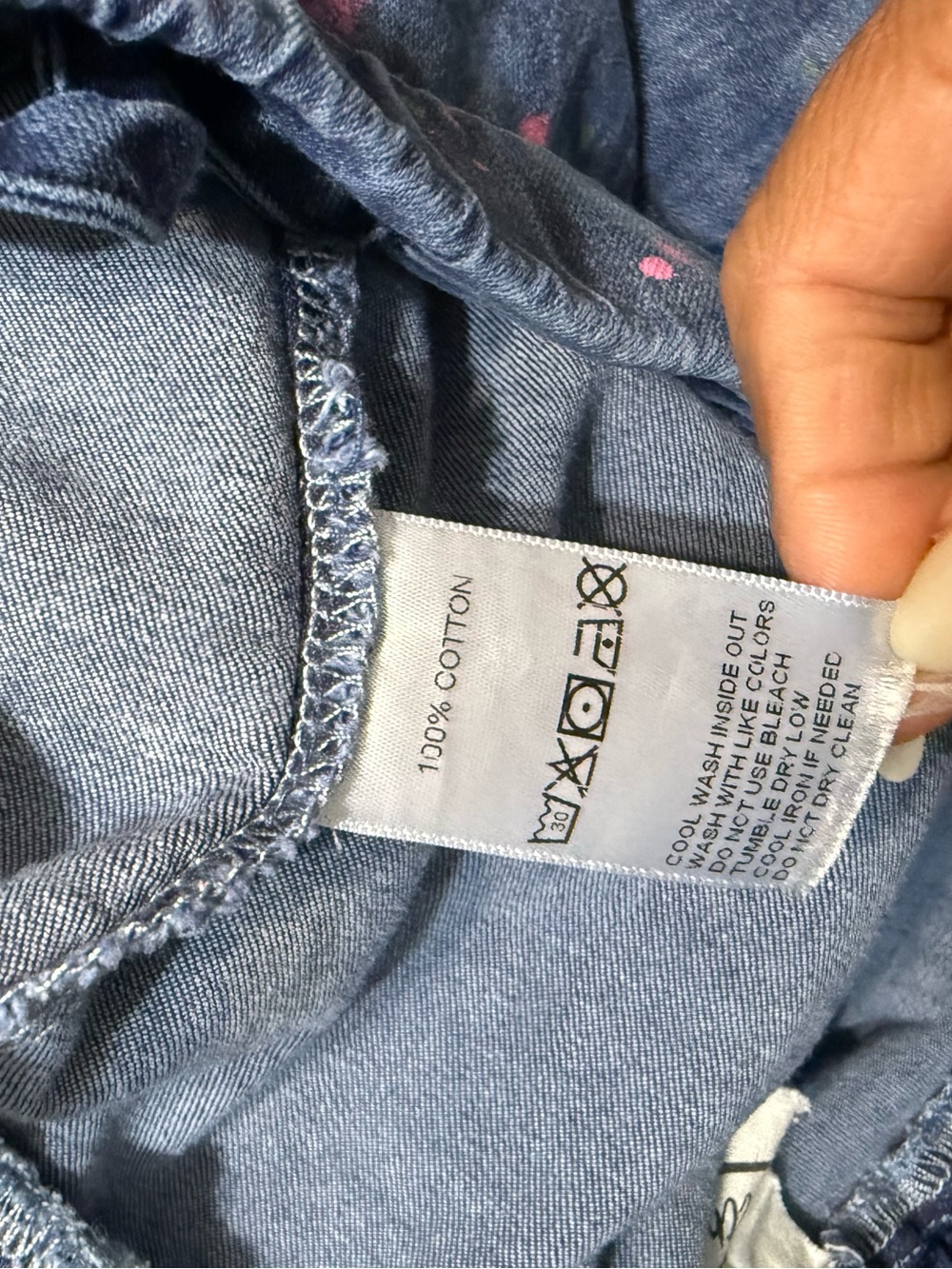 A Rare Bird Handmade Light Blue Denim Jeans with Diferent Paint Accents - Picture 7 of 7